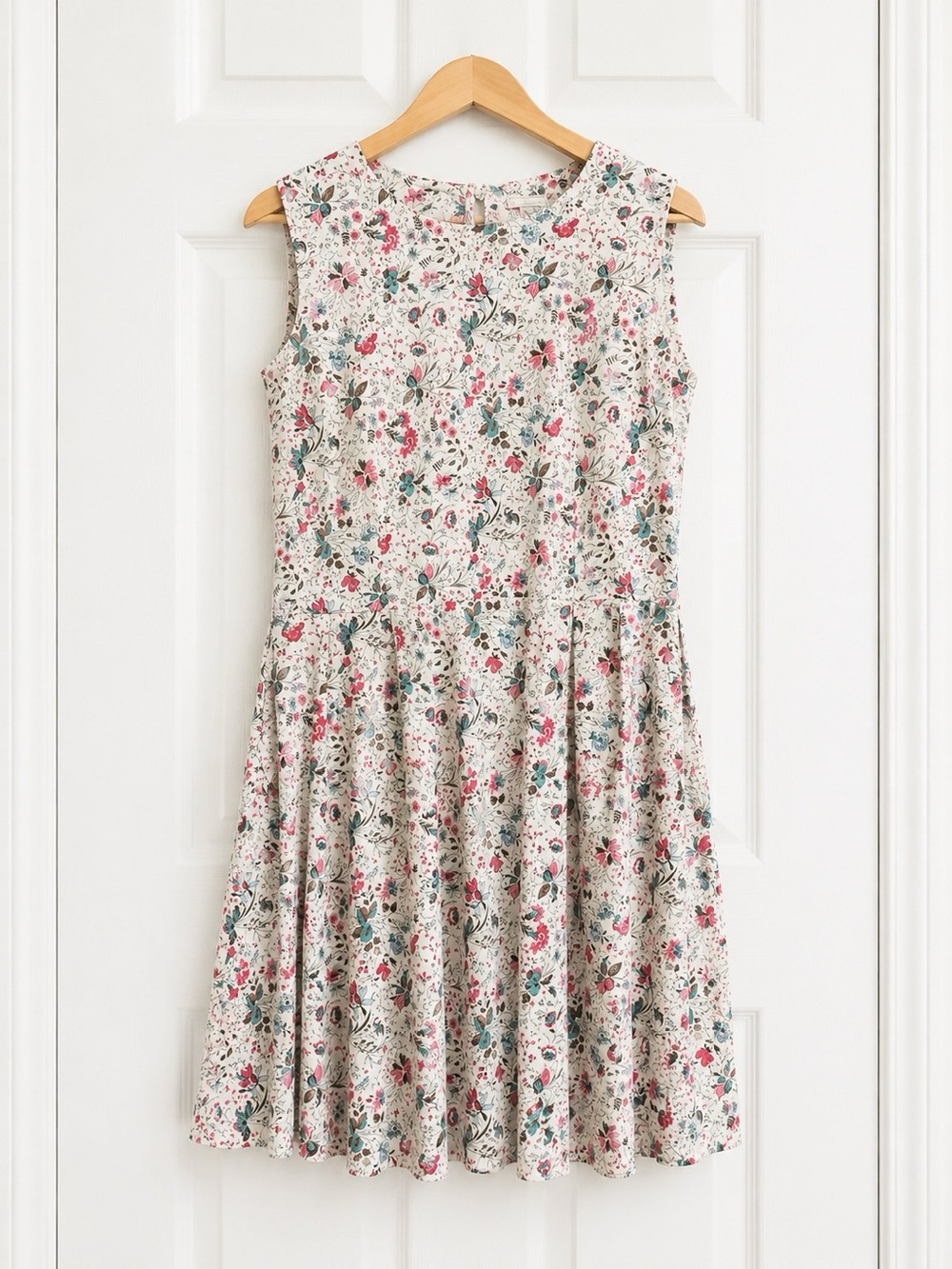 Gap Designed & Crafted Floral Cotton Dress Fits Modern Women's M L 10 12 - Picture 2 of 10